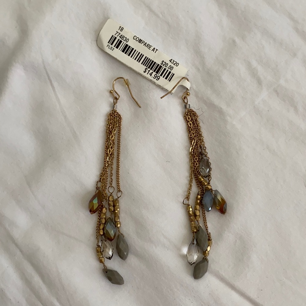 Crystal drop earrings